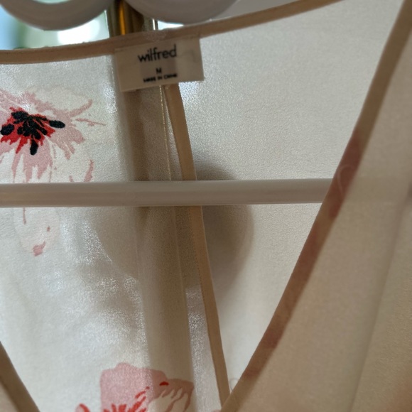 Aritzia wrap too. Baby pink. Big floral details. Romantic sleeves. - Picture 3 of 3